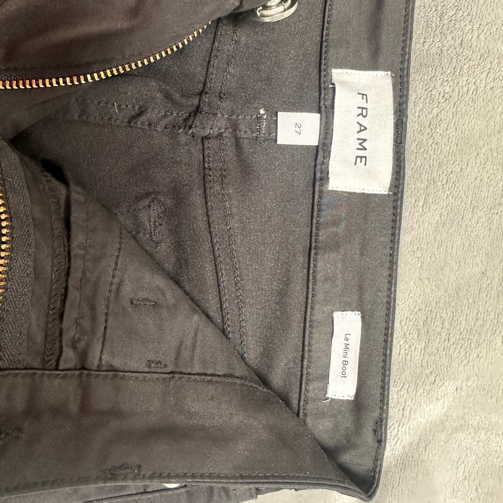 FRAME Black "Le Mini Boot" Jeans Sz 27 - Picture 5 of 9